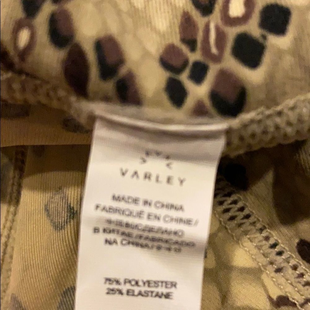 Varley Tan & Brown Python-like Century Leggings N… - image 6
